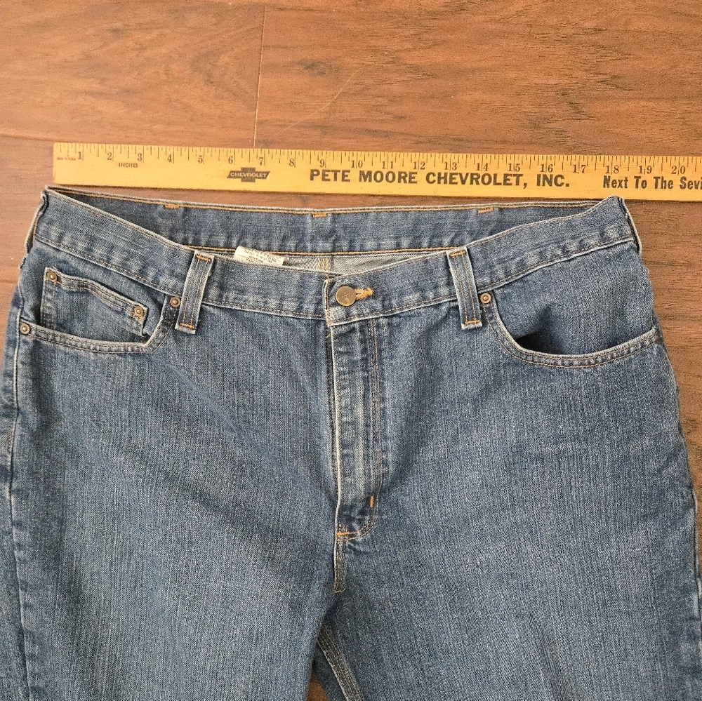 Carhartt Mens 40x30 Straight Leg Jeans Traditional Fit Blue Jeans 14806 - Picture 5 of 6